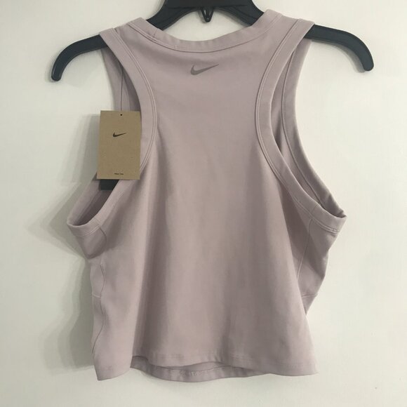 Nike Women's One Fitted Dir-FIT Cropped Tank Top in Light Purple size L NWT - Picture 3 of 5